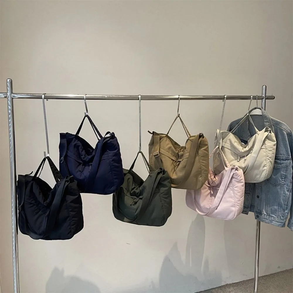 

Canvas Vintage Shoulder Bags Harajuku Large Capacity Teenager Messenger Bag Handbag Tote Bags Nylon Crossbody Bag Students