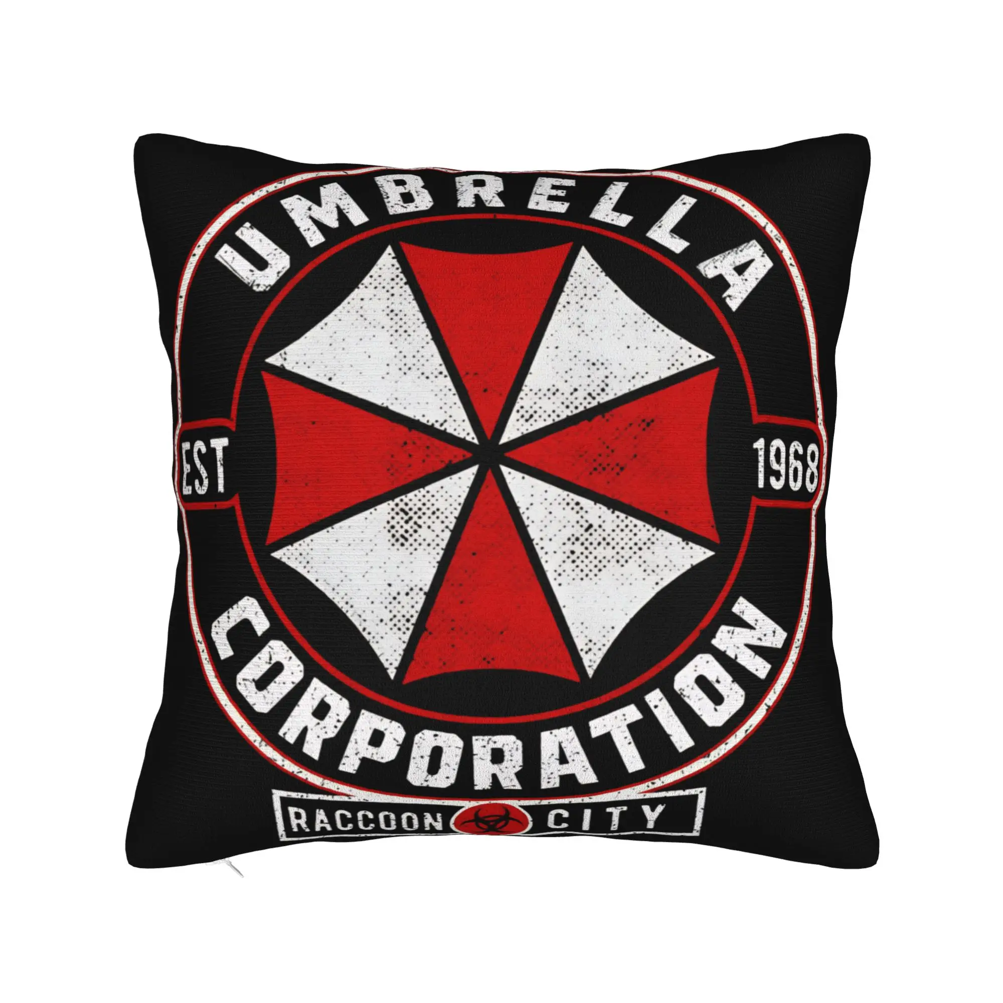 Umbrella Corporations Logo Residents Evils Pillow Cover  Print Cushion Cover Kawaii Pillow Case For Sofa Bedroom Home Decor