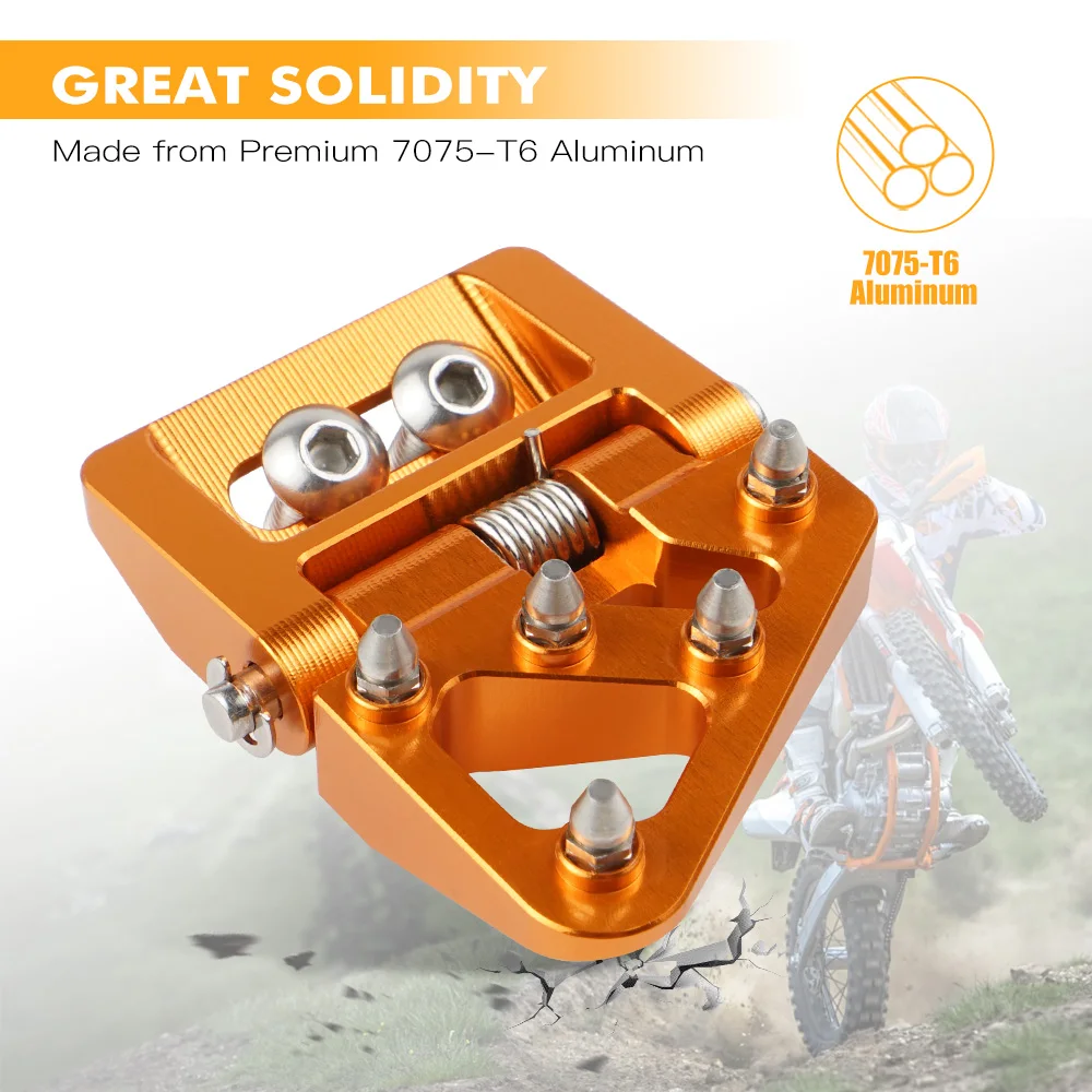 NICECNC Für KTM EXC 300 2017-2024 Hintere Bremspedalplatte Für KTM EXC-F 350 XCW 500 XCW-F SX 125 SXF 450 350 XC XCF 2016-2024 – Detail 7