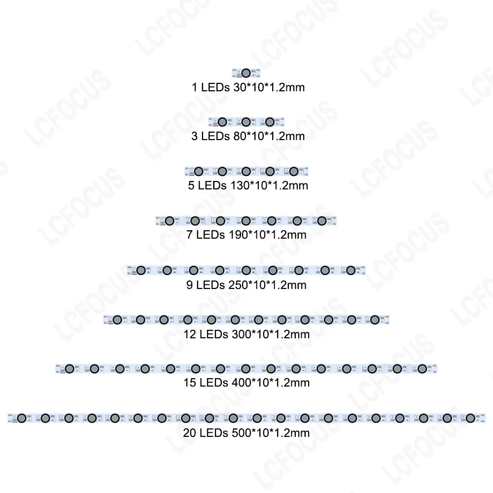 10 قطعة LED PCB الألومنيوم قاعدة لوحة 20 مللي متر 30 مللي متر 80 مللي متر قطاع لوحة دوائر كهربائية المبرد المبرد ل 1 واط 3 واط 5 واط ضوء الخرز
