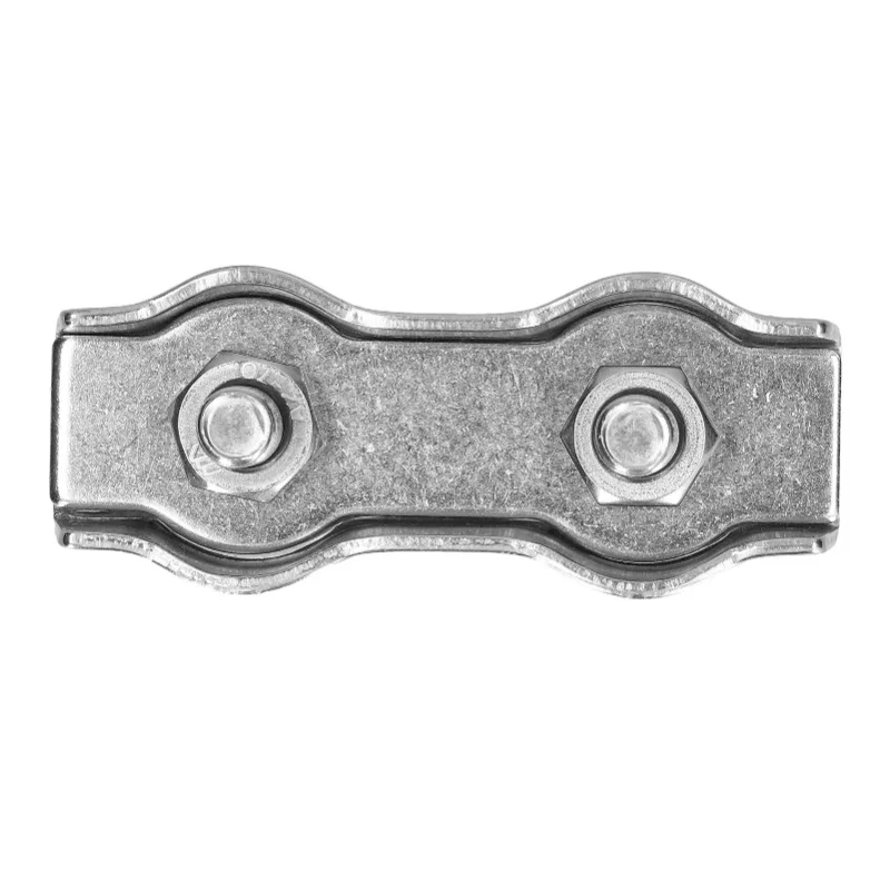 Wire Rope Clips Stainless Steel Cable Clamps Simple Grip Caliper Duplex Locking Device10Pcs M6