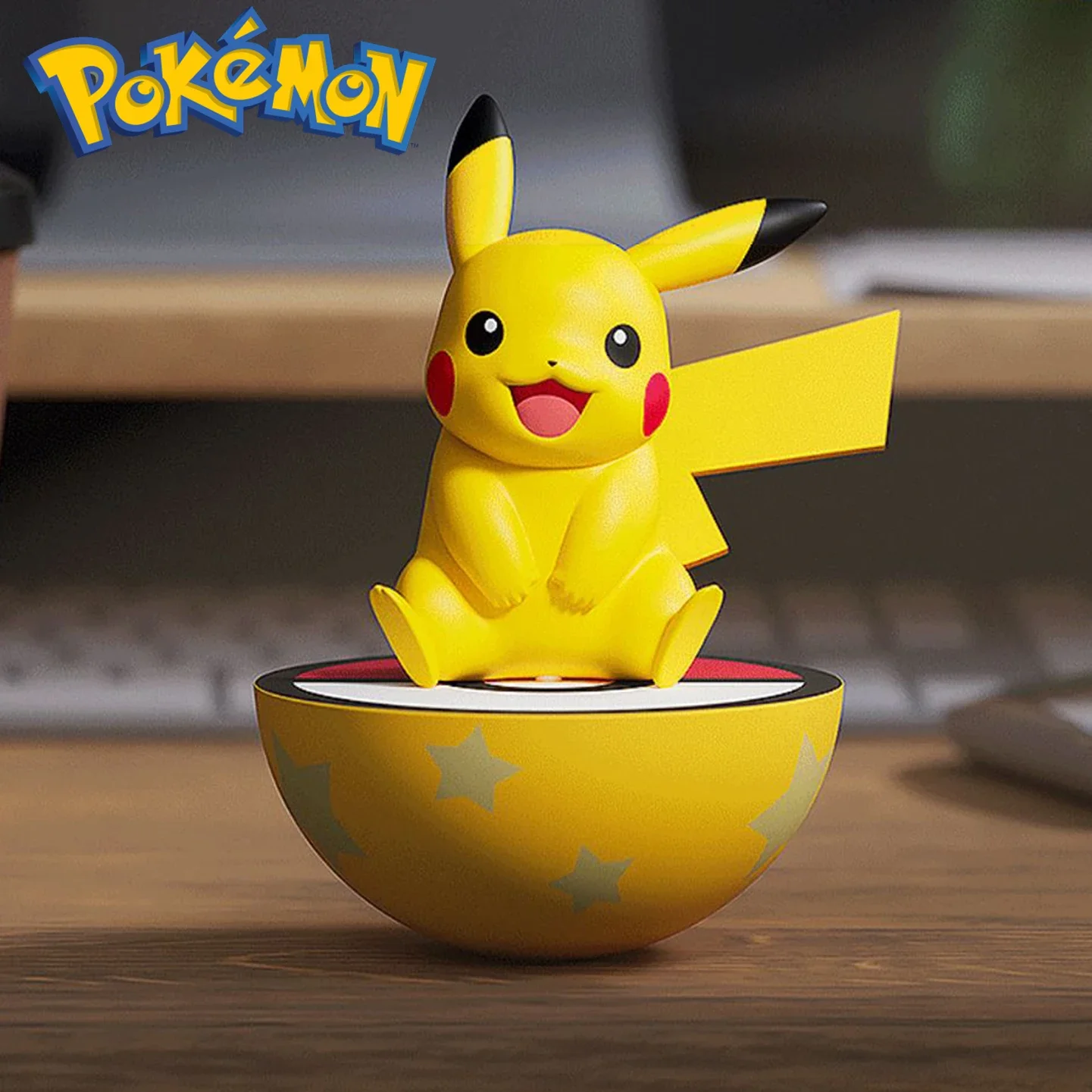 6 Styles Pokémon Pikachu Gengar Sylveon Quaxly Tumbler Ornament Genuine Authorized Spot Toys Model Children's Birthday Gifts