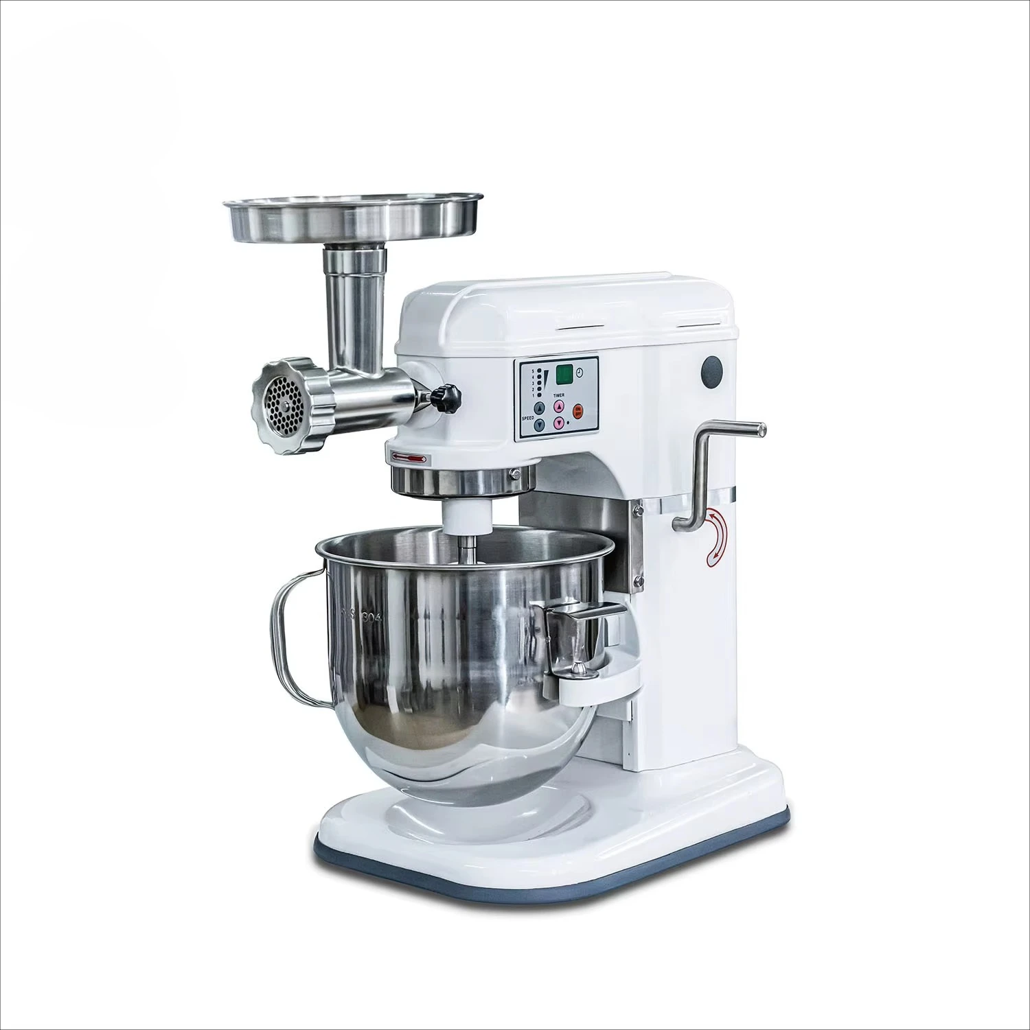 B7C 8 Quart ETL Certified Variable Speed Digital Control Electric Stand Mixer for Dough Cake Baking Commercial Kitchen Home