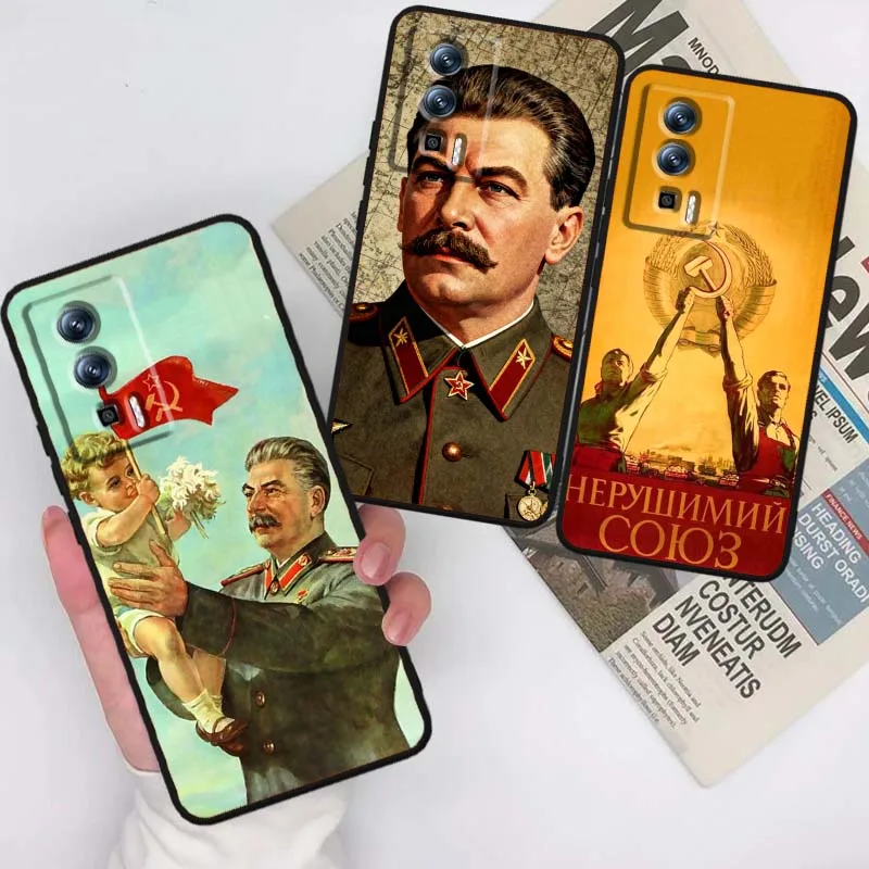 

Stalin Soviet Union Phone Case For Xiaomi Redmi 12 13C 12C 13 10C 9T A2 9A 9C 7A Note 10S 8T 10 9 8 Pro 4G 5G Black