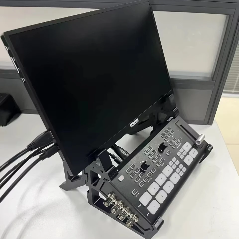 612 14 inch large screen+ 5 channel 4 sdi 4 hd mi Video Switcher Mixer sd card record Streaming Osee GoStream Duet