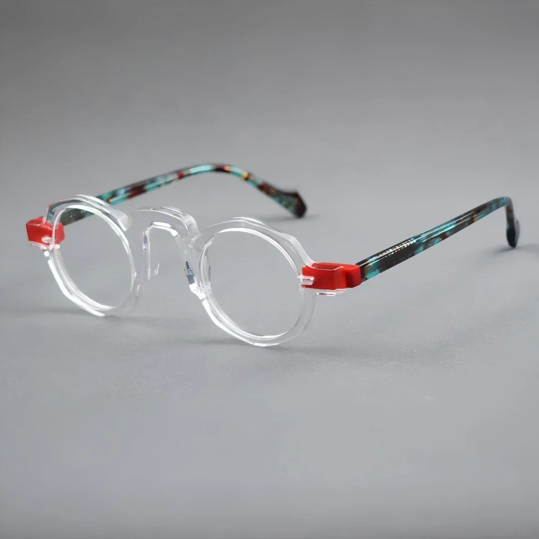 

Fashion Round Optical Acetate Glasses Frame Men Women Brand Designer Retro Vintage Eyeglasses Unisex Myopia Prescription Glasses