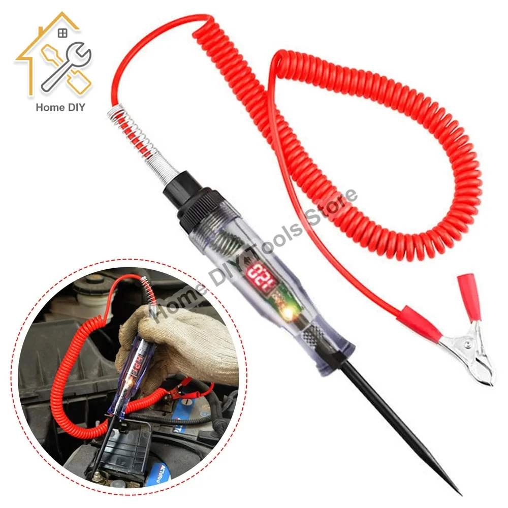 3-36V Car Truck Voltage Circuit Tester Auto 6V 24V Tools Car Diagnostic Probe Test Pen Light Bulb Electric Measuring Pen Tools