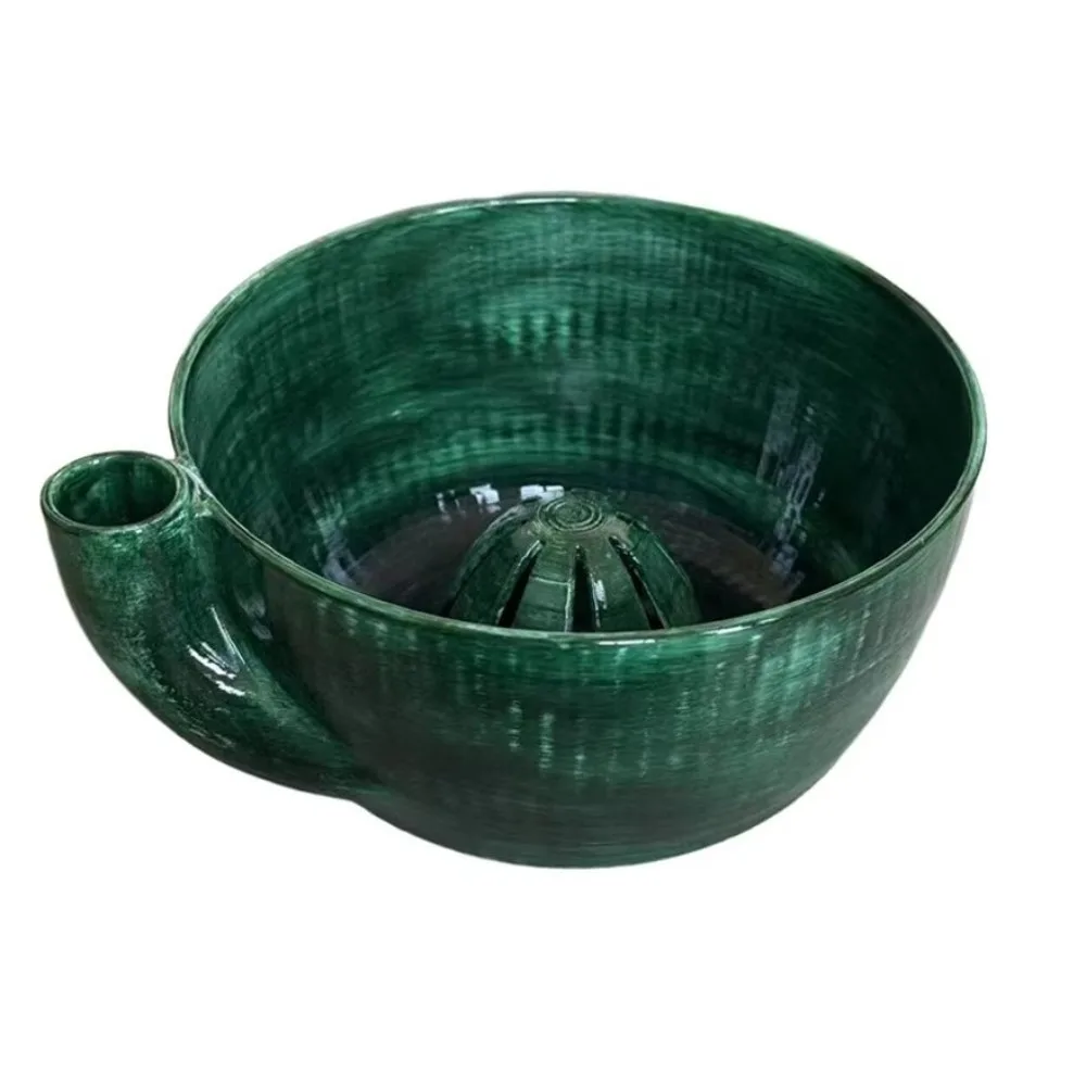 Imitation Ceramic Berry Swirl Bowl Drain Holes Center Cone Design Fruit Swirl Colander Quick Drainage 360 Degree Cleaning