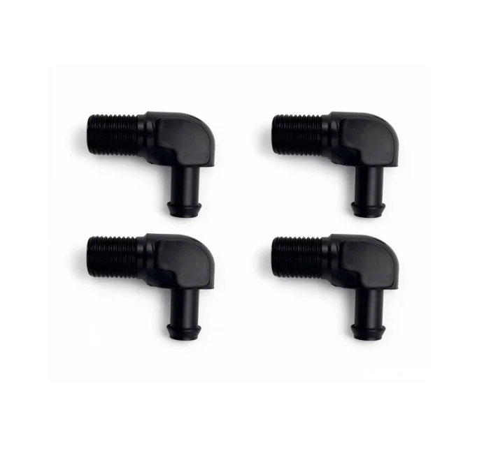 3/8 NPT Aluminum 90-Degree Coupling Adapter Compatible with Standard Pipe Thread Standards for Industrial Fluid Transfer