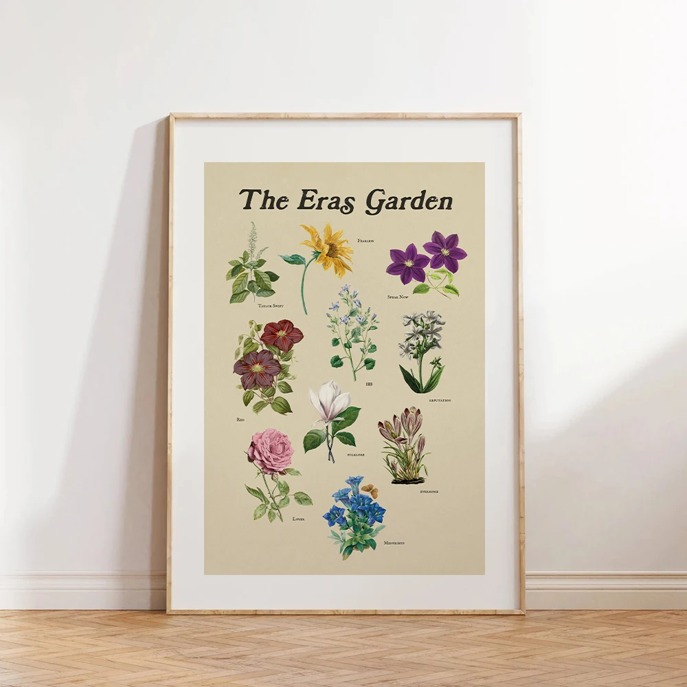 TS جولة Eras التذكارية جدار صور خمر تايلور أليسون المشارك موسيقى البوب الرسم على لوحات القماش الجدارية يطبع ديكور غرفة المنزل