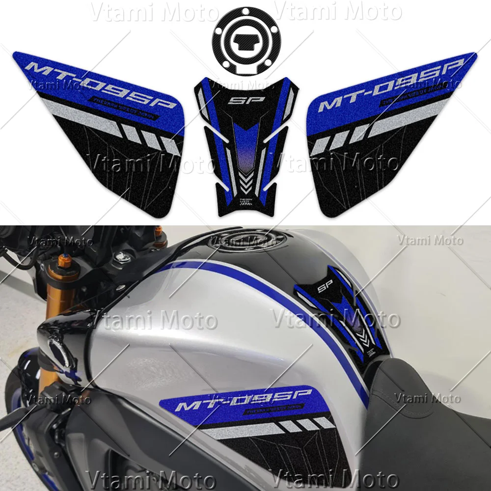 Motorcycle Tank Sticker Tank Traction Pads Protection Decals Accessories For MT-09 SP MT09 SP MT 09 SP 2021 2022 2023