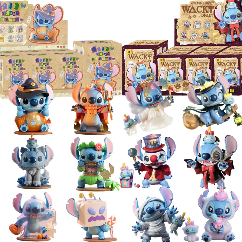 

Disney Stitch Weird Diary Series, аниме-фигурки, креативная милая кукла, статуя, модель, загадочная слепая коробка, игрушки, подарки на день рождения для детей