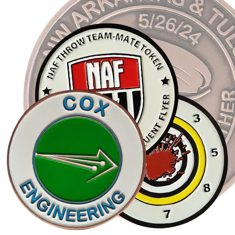 

Wholesale factory customized high-quality challenge coins, round metal challenge coins with your own logo coins