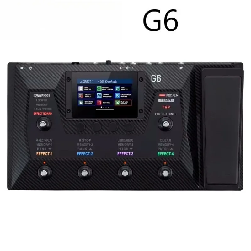 Multi-Effects Guitar Processor New Distortion and Modulation Effects,With 6 Stomp Switches and Expression/Volume Pedal ZOOM G6