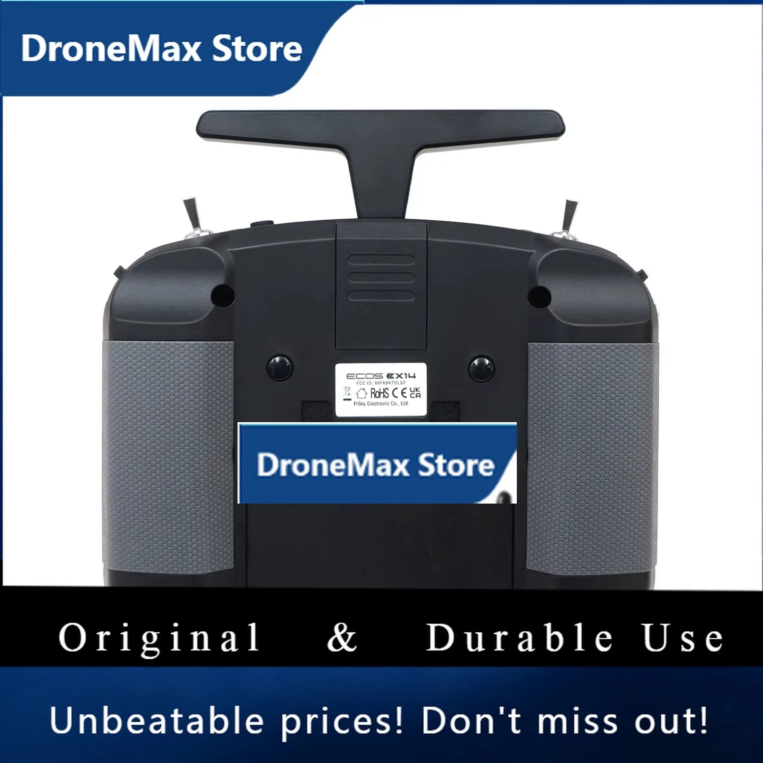 DroMaFrSky EX14 RC Transmitter ECOS Operating System, 2.4GHz ISRM Internal RF, ACCST D16 & Access Support, Lite External Module