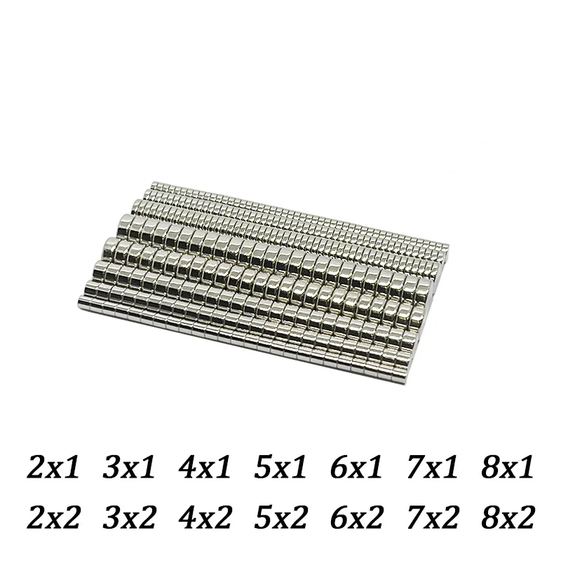 N35 Super Powerful Round Magnet 2x1 2x2 3x2 4x2 5x2 6x2 7x1 7x2mm Permanent Neodymium Magnets Imanes NdfeB Refrigerator Magnet
