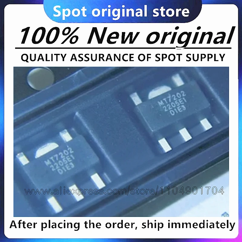 20PCS-200PCS/LOT MT7202 SOT89-5 1.5A 50V 100% New Original in Stock