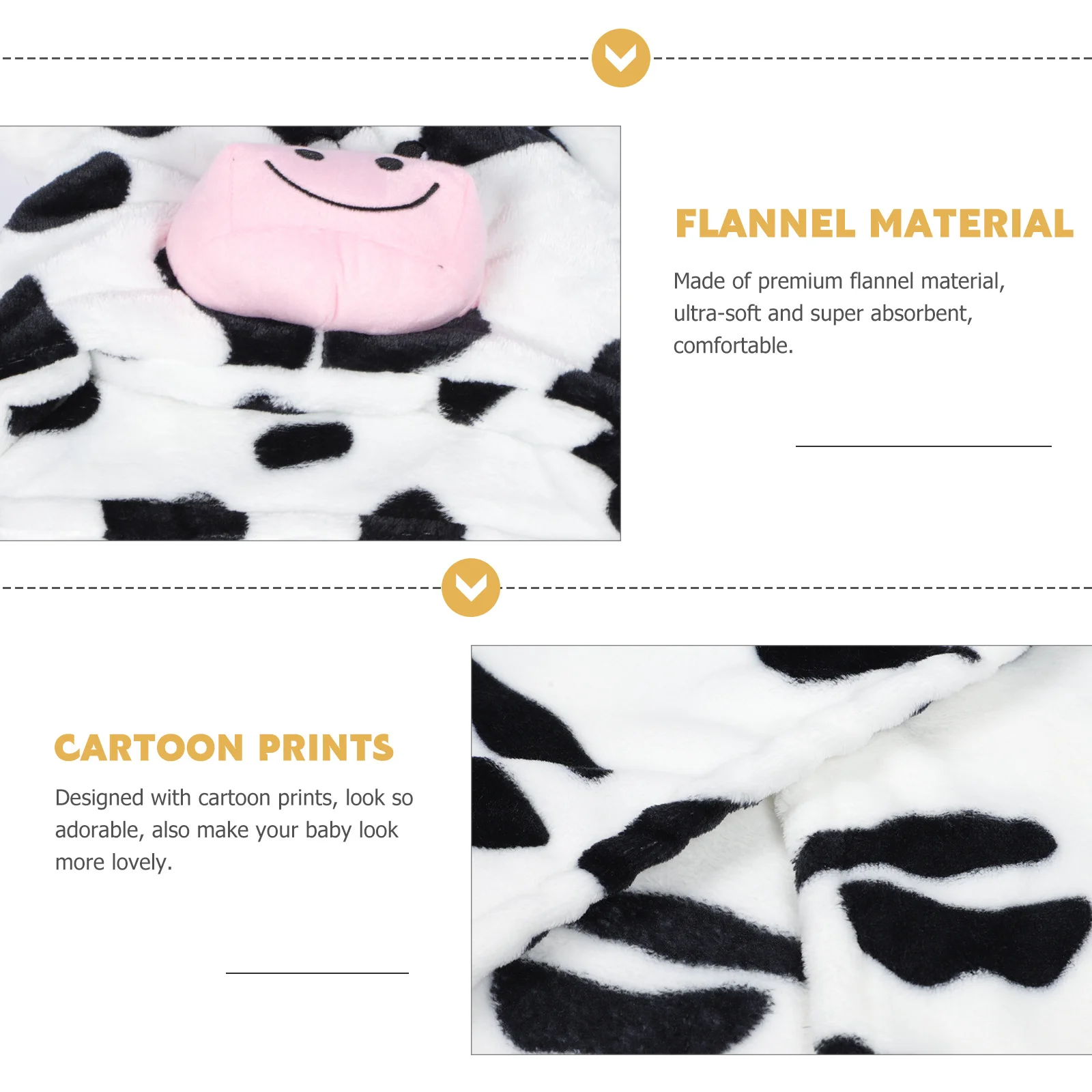 

Toddler Towel Premium Flannel Ultra Soft Super Absorbent Comfortable Cartoon Prints Adorable Bathrobe Gift