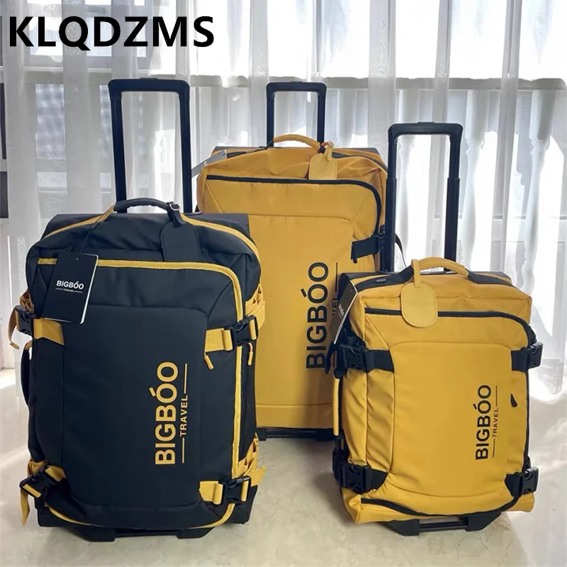 

KLQDZMS 20"24"28 Inch Oxford Cloth Luggage Large Capacity Trolley Case Men Boarding Box Women's Password Box Rolling Suitcase