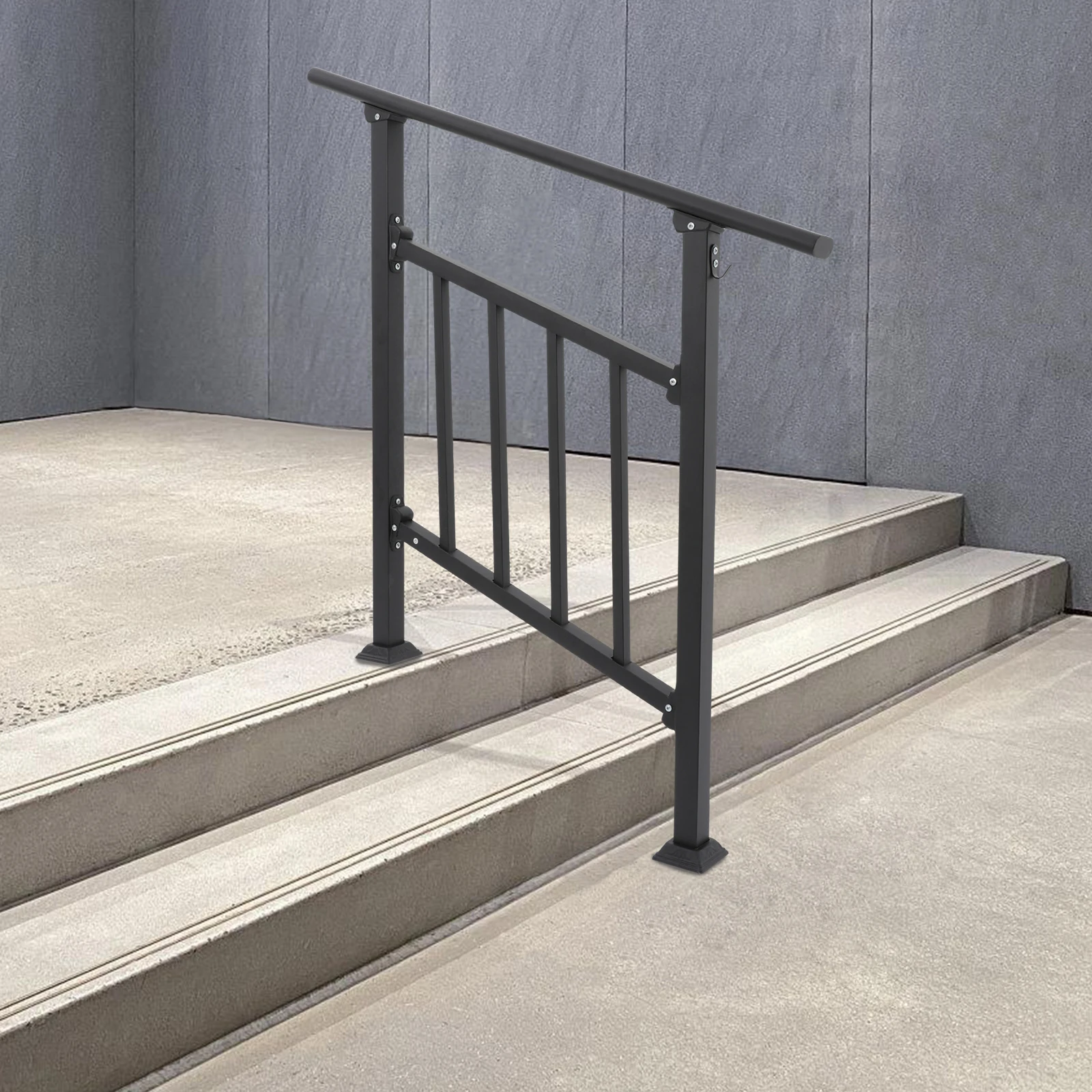 Handrails for Outdoor Steps, Stair Railing with Fences, Flexible Exterior Stair Railing, Transitional Handrails