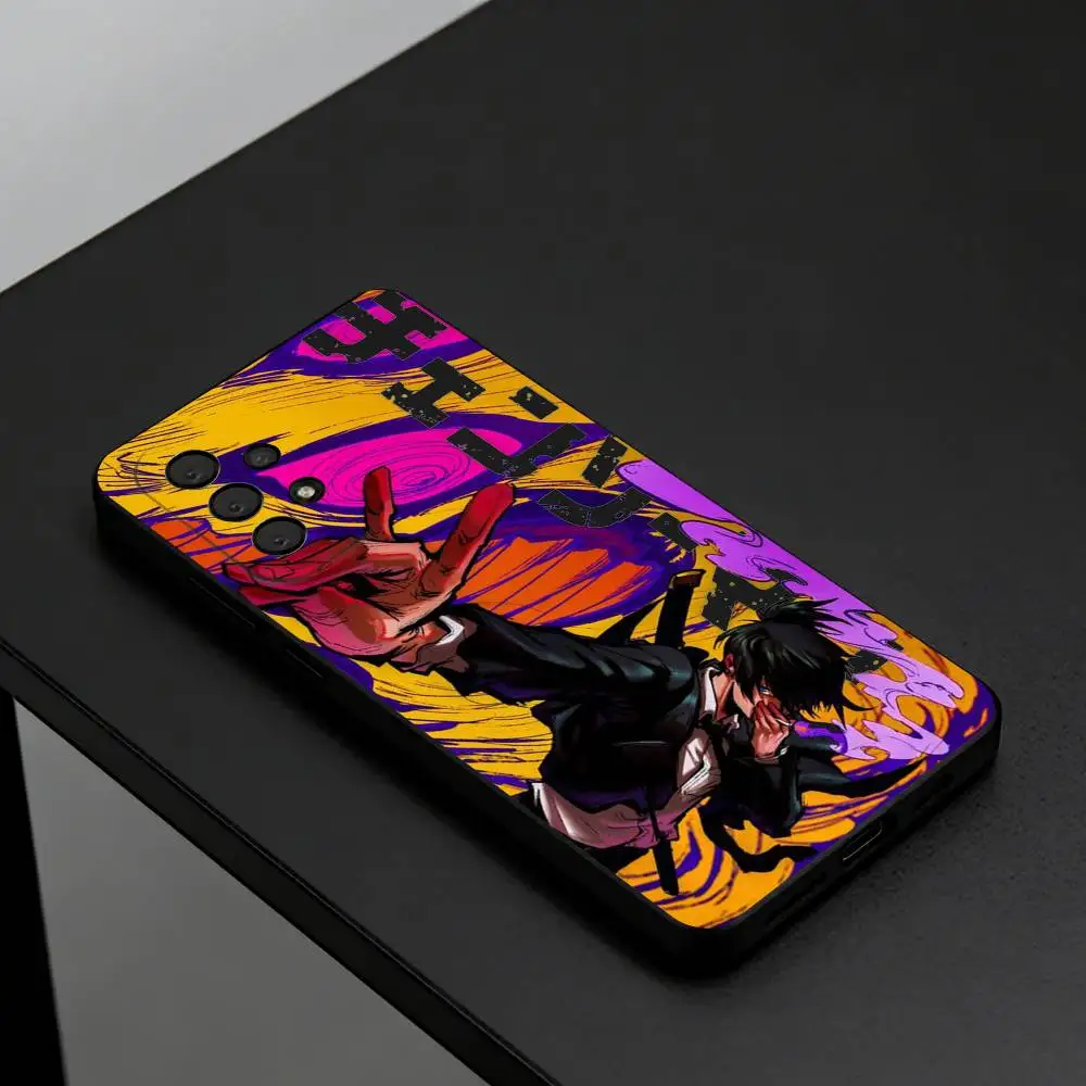 Chainsaw Man Hayakawa Aki Manga Phone Case For Samsung S26,S25,S24,S23,S22,Plus, Soft Silicone Black Cover