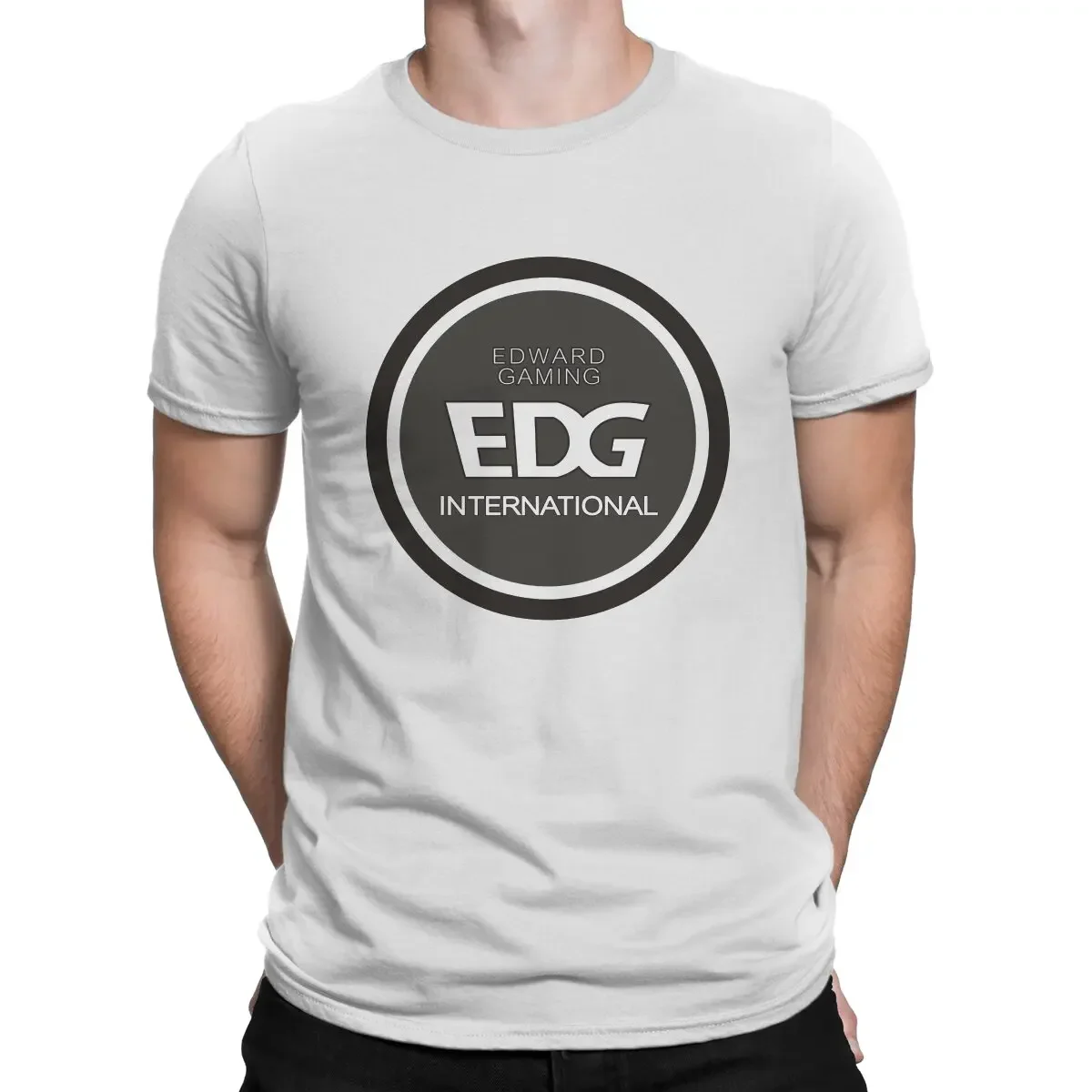 Эдвард игр EDG футболка LPL LCK LEC LCS S13 LOL модная футболка с коротким рукавом Круглый вырез Футболка хлопок идея подарка одежда