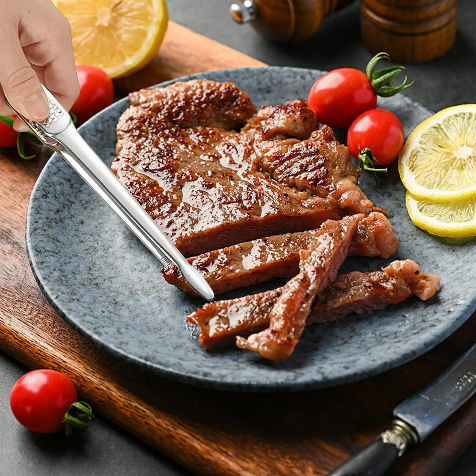 

Щипцы для еды, нескользящая посуда из нержавеющей стали, щипцы для барбекю, гриль для шведского стола, барбекю, вечеринки, кемпинга, дома, общественного питания, пикника