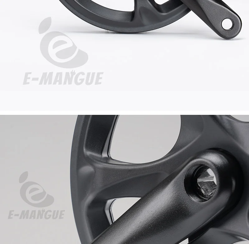 Fahrradkurbelgarnitur 52T Einzelkettenblatt Fahrrad 152mm Kurbelarmsatz für 6/7/8 Gänge City Bike, Fat Bike, E-Bike, Faltradzubehör – Detail 17