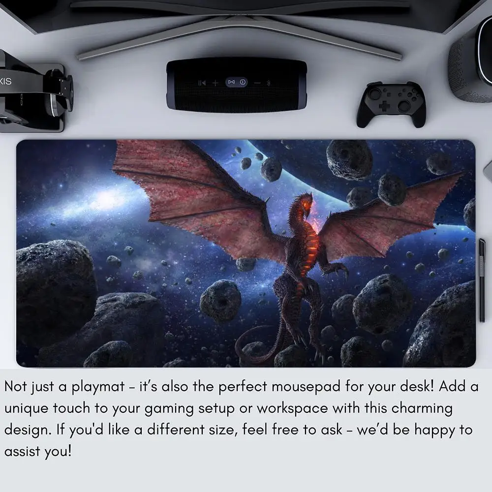 MTG Playmat Fantasy magic dragon theme Magic Card Battle Mat 35X60CM Desk mat tapete magic mtg Non-Slip Durable Stitched Edge