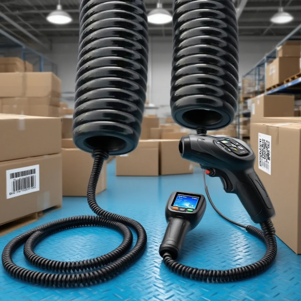 

Прочный спиральный пружинный кабель из полиуретана для маховика станка с ЧПУ/электронного маховика/компьютера в маяке