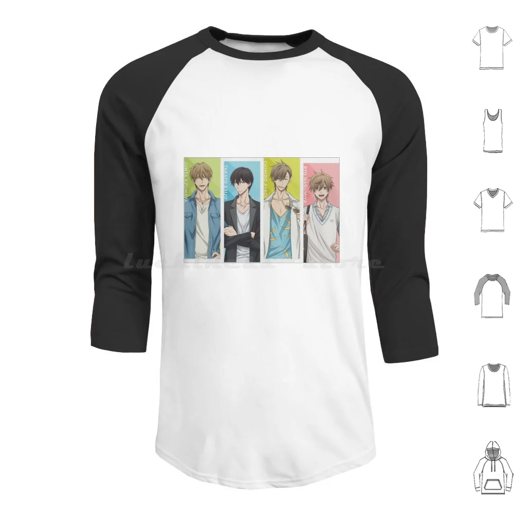 Dakaichi My Number 1 sudaderas con capucha de manga larga 1 Manga Anime Yaoi Bl Love Saijo Junta Azumaya película Geek coche dibujos animados Chunta