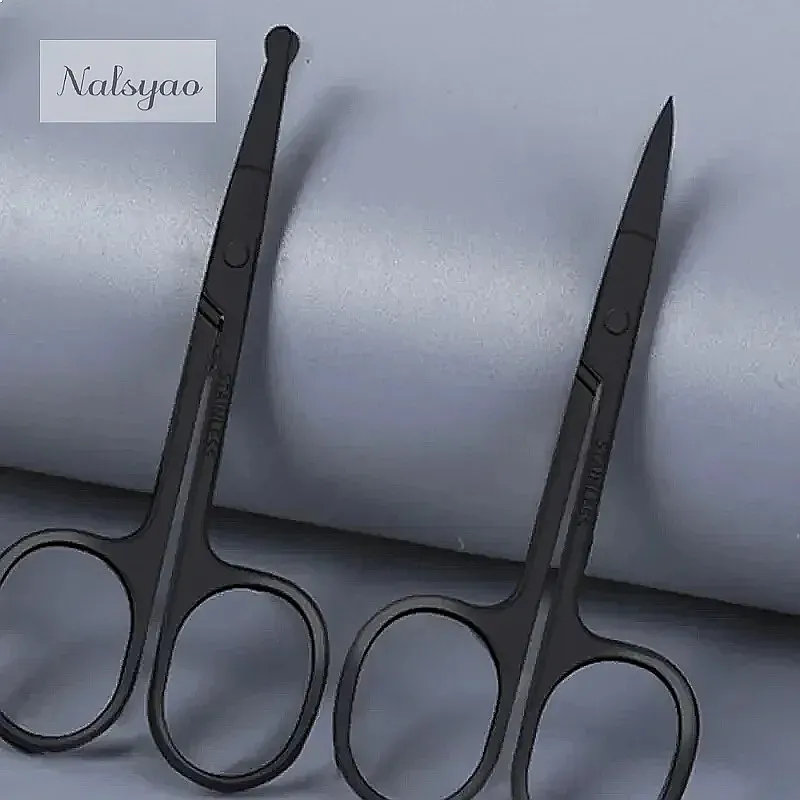 Stainless Steel Nose Hair Trimmer Scissors Fine Shears Ear Eyebrow Facial Hair Removal Personal Care