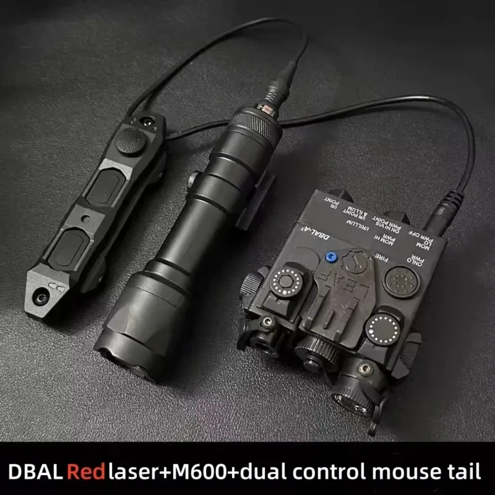 NONE DBAL-A2 Rot Grün IR Laser Anzeige Waffe Licht Taktische M600 Taschenlampe Jagd Optik Airsoft Zubehör Fit 20MM 4