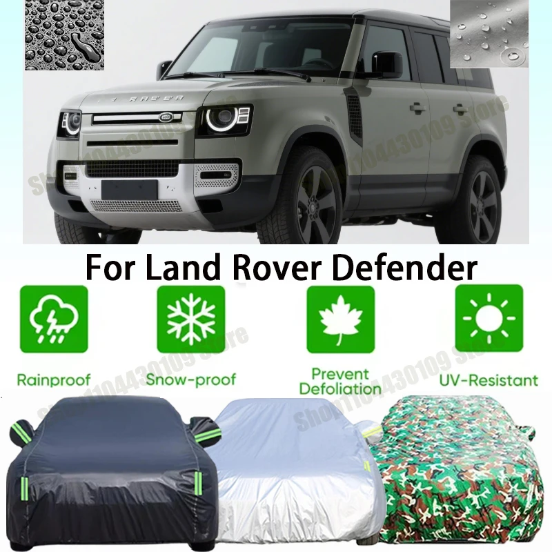 

Waterproof Car Cover For Land Rover Defender 90 110 1984-2023 Car Cover Outdoor Protection Full Car Covers Waterproof Sunshade