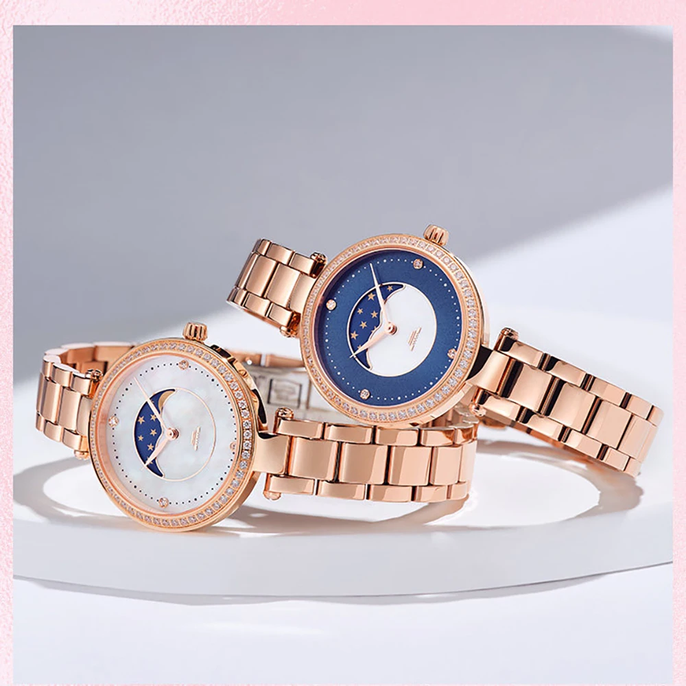 Beijing Watch girl watch unique watch branded watch bracelet watch waterproof watch Beijing Moon Phase Quartz Watch 31mm