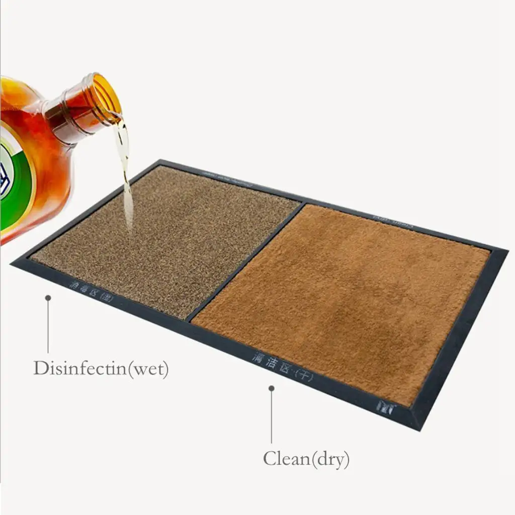 Sanitizing Absorbent Door Mat Washable Rug Non-slip Carpet for Bathroom Kitchen Hallway Entry Area