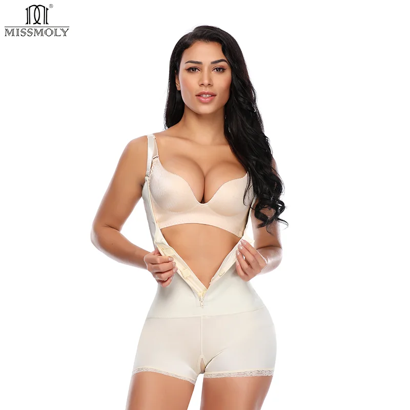 Miss Moly Body Shaper Women Nude Slimming Seamless Bodysuit Fashion Adjustable Strap Corsets Butt Lifter Tummy Control Underwear