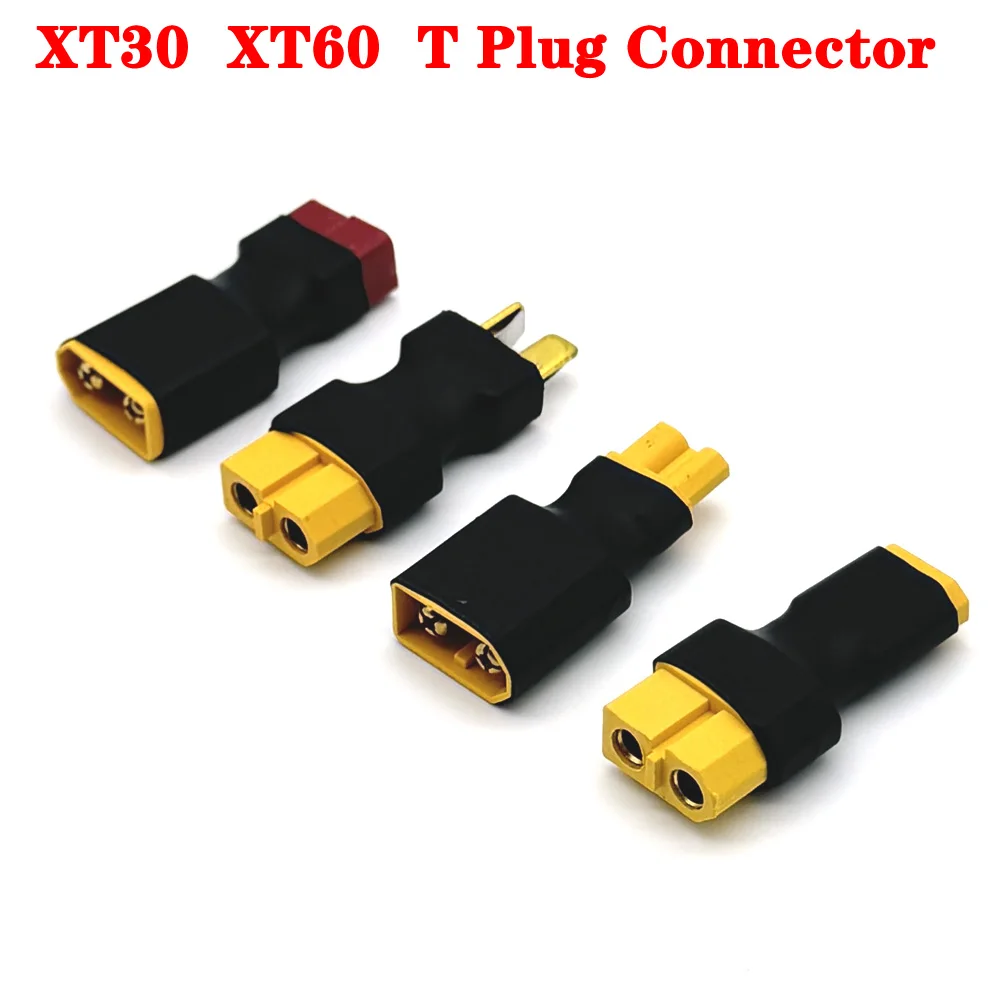 

1/3pcs XT30 XT60 XT90 T Plug Deans Female to Male TRX Connectors Plug RC Lipo Battery Control Parts DIY XT60 TO t PLUG