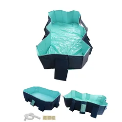 Backyard Pool Foldable Swimming Pool Folding Oversize Bath Pool Inflation for Home Outdoor Foldable Swimming Pool Kids Pool