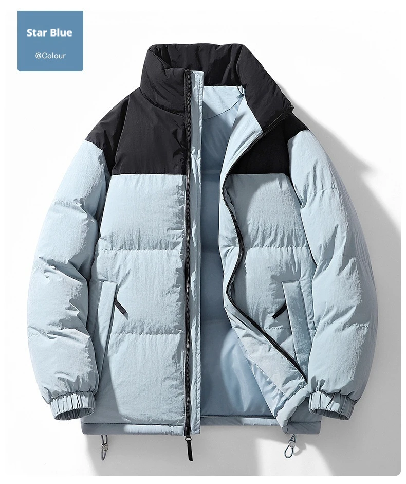 2024 Men's Winter Jacket Women's Cotton Jacket Large Couple Style Sports Trend Thickened Warm Bread Robe Parkas Padding