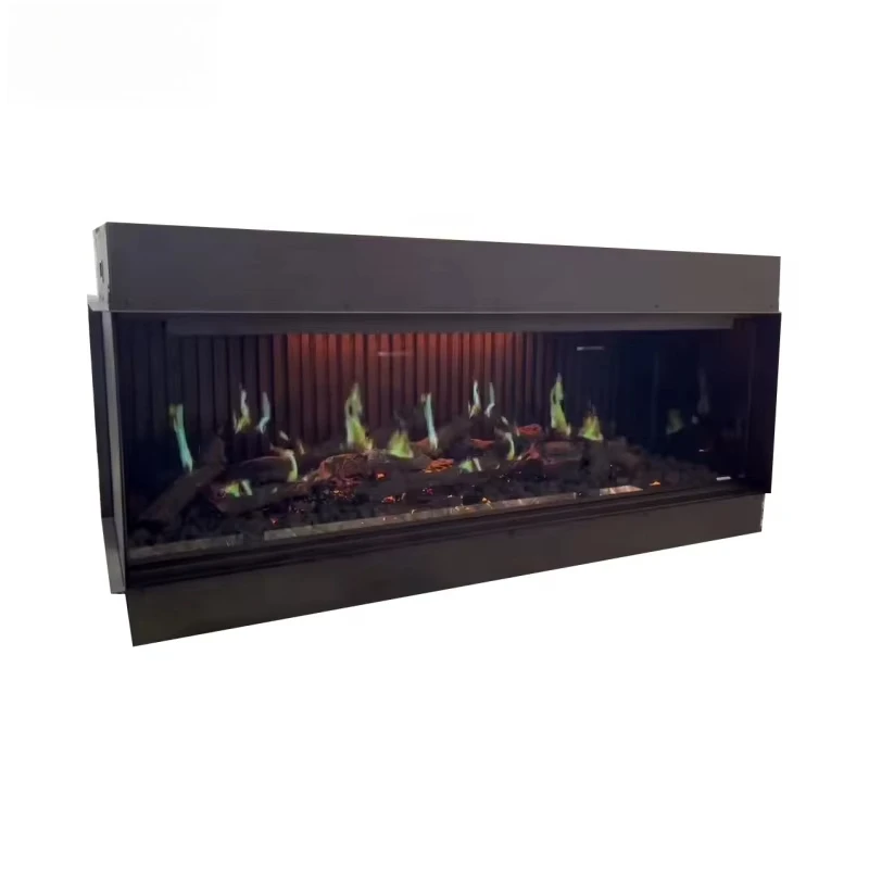 Electric Fireplace Heating Function  for Indoor Use Modern 1524mm LCD Flame Display Holographic