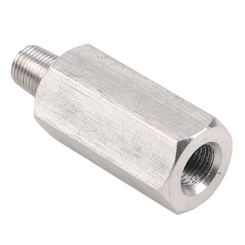 Stainless Steel Turbocharger Connector 1/8Inch BSPT Oil Pressure Sensor Tee To NPT Adapter Turbo Supply Feed Line Meter