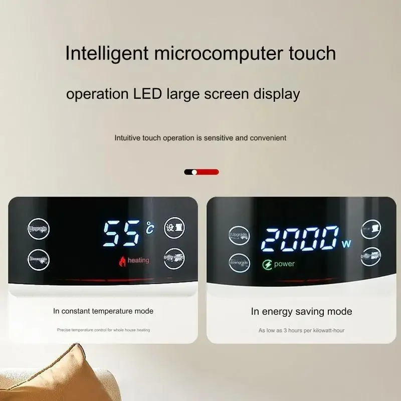 Desk Heater Mini Portable Heating Fan 2000 Watt Warm Air Blower Home Office Heater