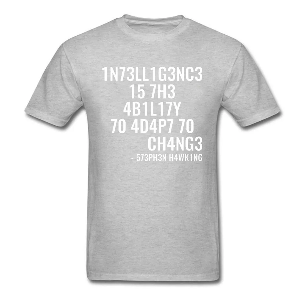 Summer New Physics Coder T Shirt IT Computer Program Hacker CPU Men Tshirts  Adapt or Die Letter Tops & Tees Custom Gift T Shirt