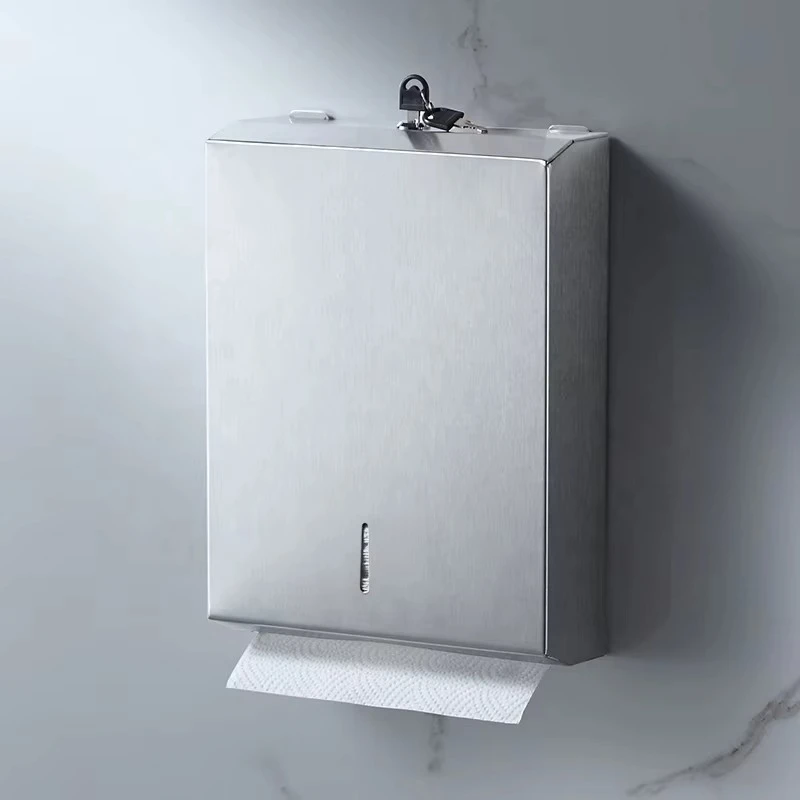 

Настенный диспенсер для салфеток из нержавеющей стали, оригами, 37 см