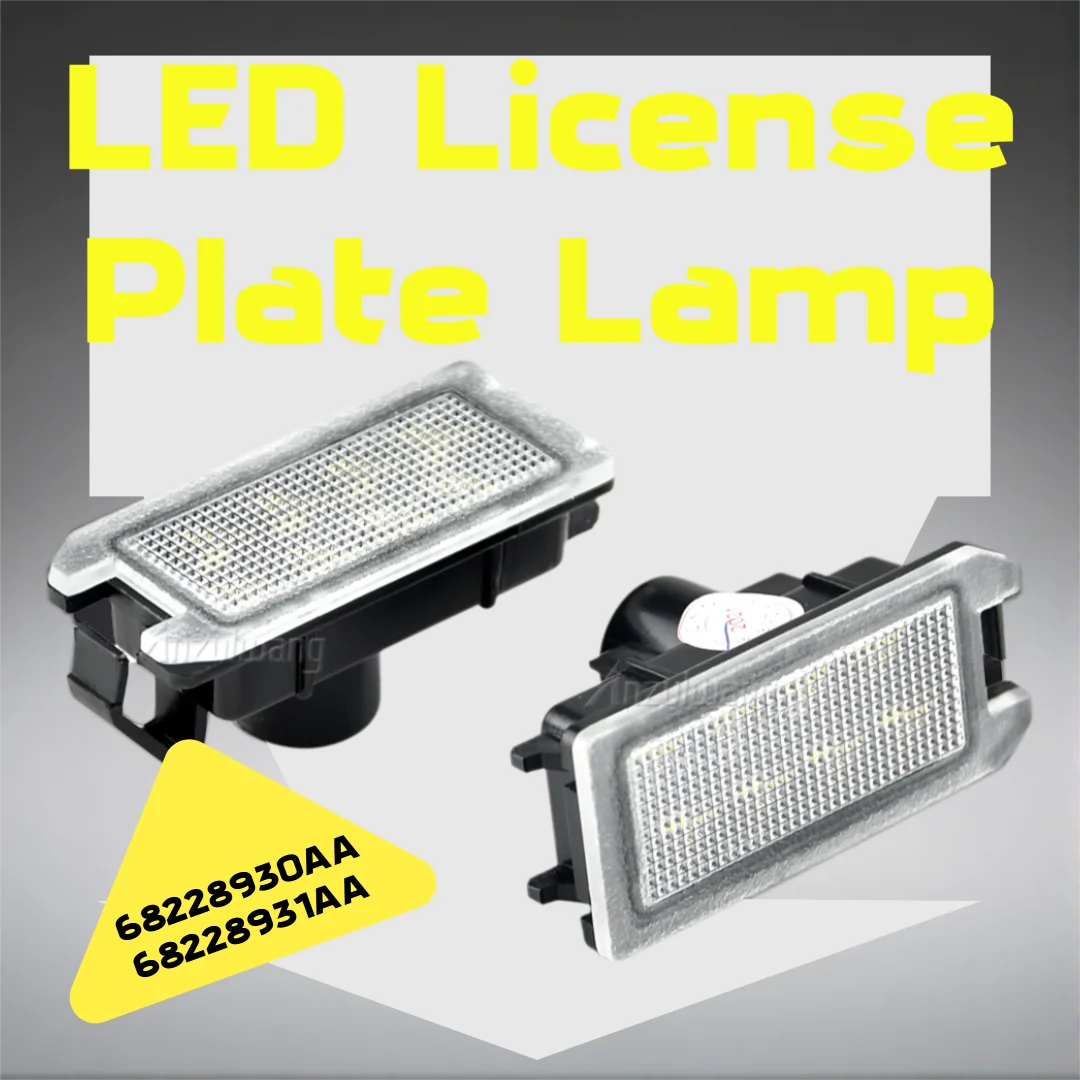 License Plate Light Lamp Fit For Jeep Grand Cherokee 2014-2020 For Jeep Compass 2014-2017