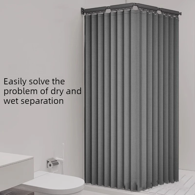 

Складная перегородка, занавески для душа, водонепроницаемая тканевая занавеска для душа, украшение для ванной комнаты, занавески для туалета, элегантные украшения для экрана