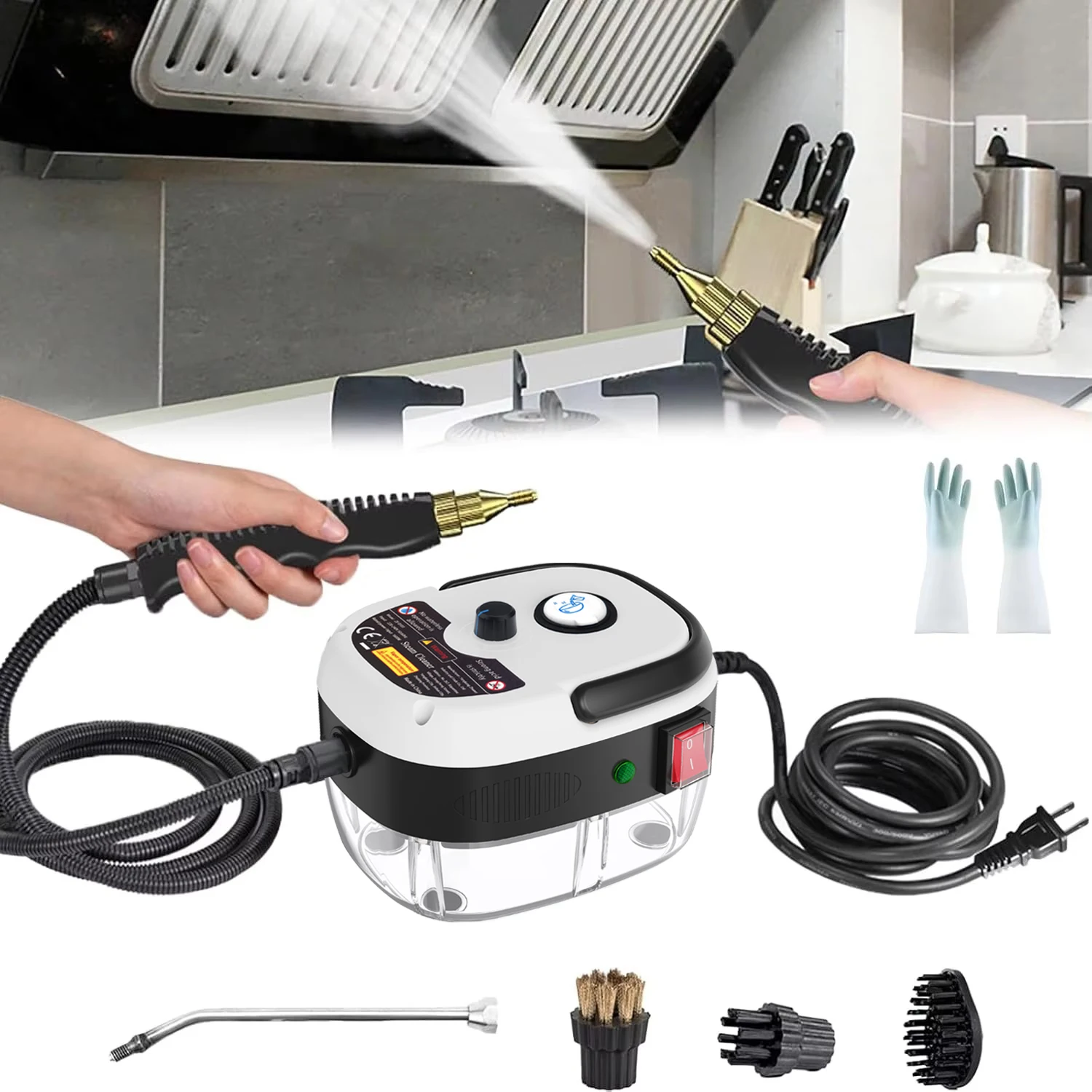 2500 Вт пароочиститель высокой температуры под давлением для домашней кухни портативная ручная чистящая машина для автомобиля авто