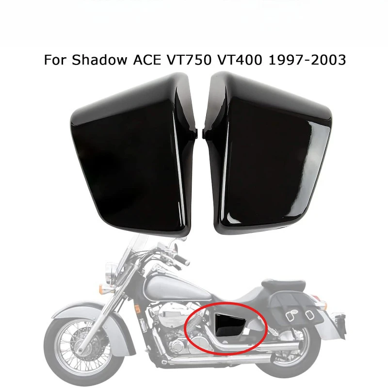 

Модифицированная левая и правая боковая крышка для мотоцикла, АБС-пластик, боковой обтекатель аккумулятора для Honda Shadow ACE VT750 VT400 1997-2003
