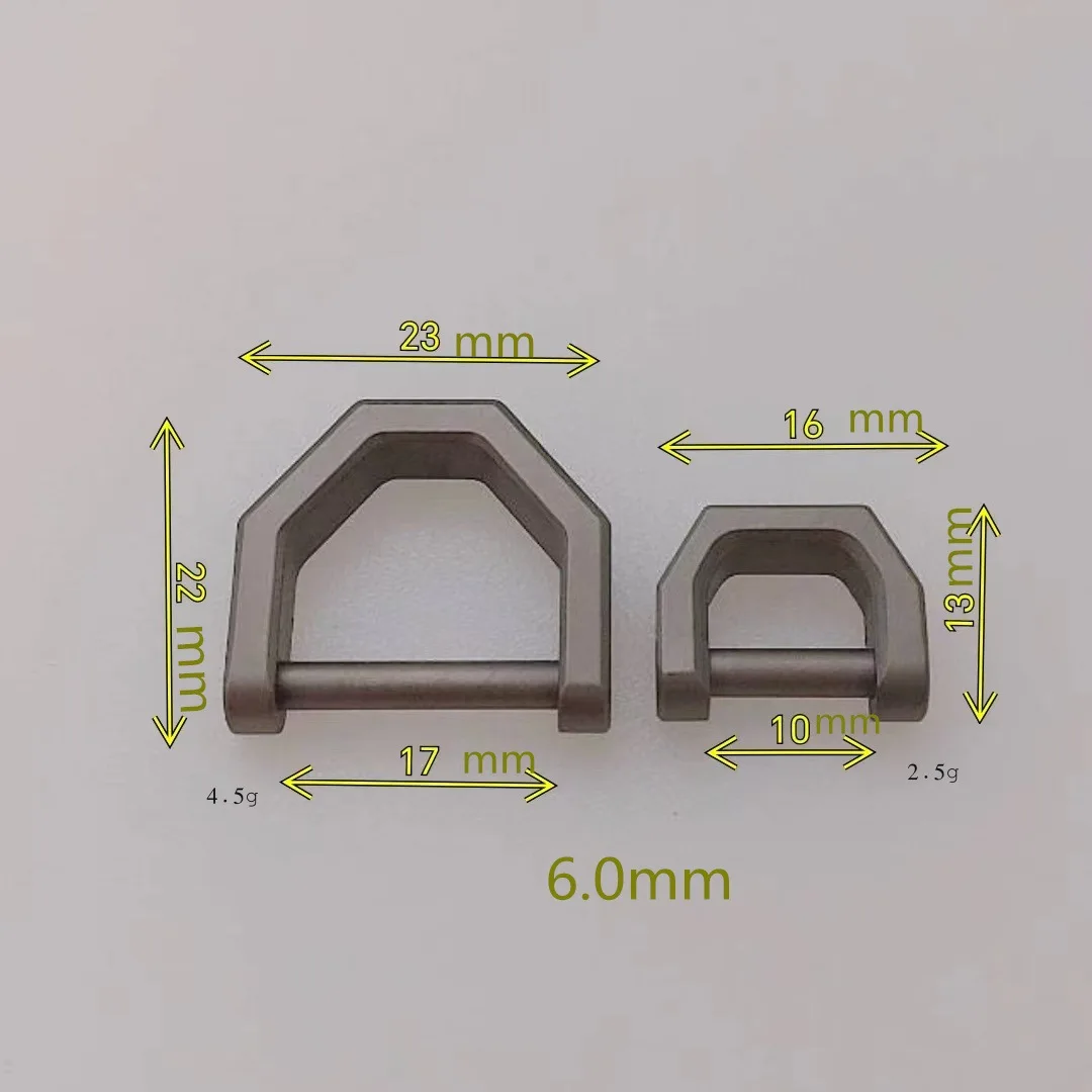 Titanium Alloy Horseshoe Car Remote Control Multi-functional Mini Lock Outdoor Accessory Key Ring D-ring